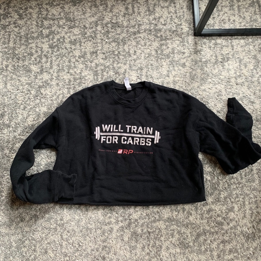 🌵RP - Will Train for Carbs Crop sweater Small